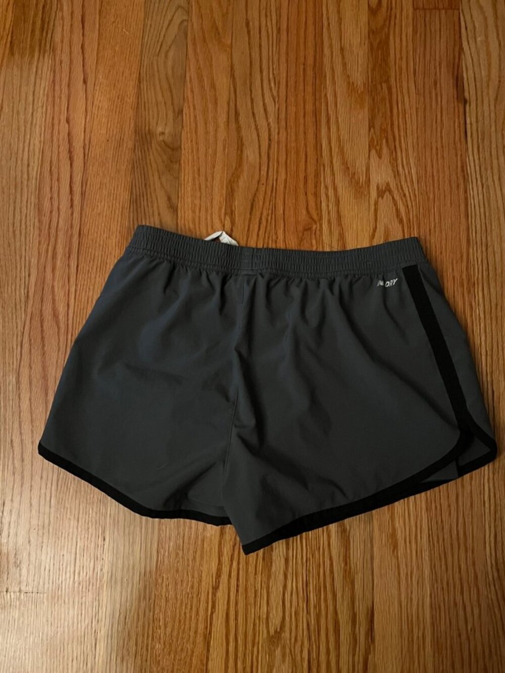 New Balance Women's S Gray Black Running Shorts NB Dry